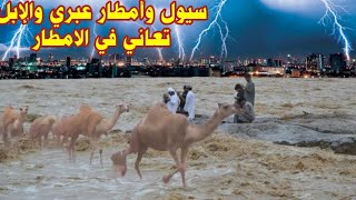 امطار عبري سلطنة عمان والابل تعاني والسيول جارية ??