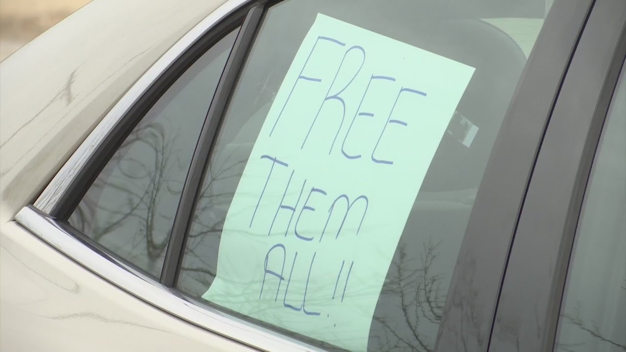 Demonstrators call for release of prisoners from Winnebago County Jail