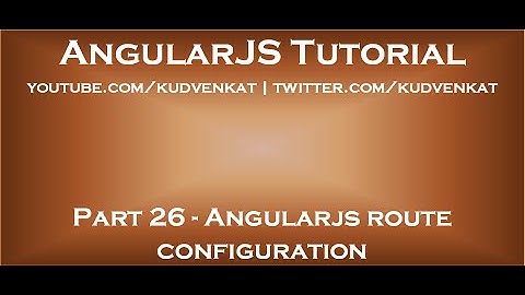 Angularjs routeconfiguratie