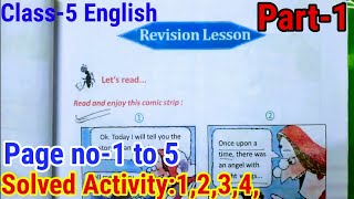 Class-5 English Revision Lesson Page no-1 to 5 || Solved Activity ||