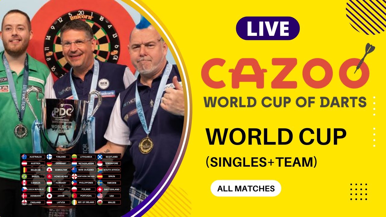 Cazoo PDC World Cup of Darts 2022 Live Score (Singles and Teams) - Darts All Matches Live Now