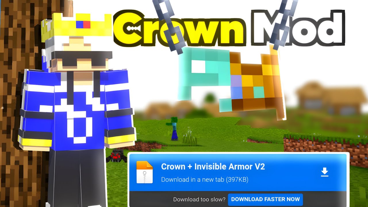 Crown Mod For MCPE 1.21+ ✨| Best Crown Mod For Minecraft PE