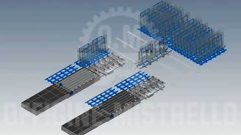 3D animated video   MISTRELLO   automatic shuttle system for glass