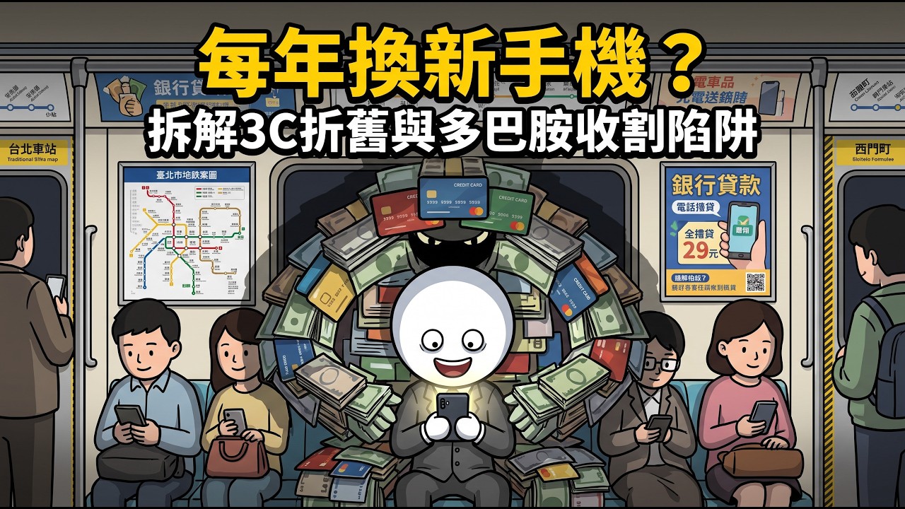 為什麼富人一台手機用4年?揭開3C二手折舊崖與分期付款的貧富分水嶺! 縮圖