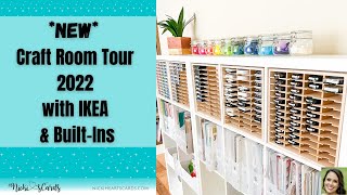 NEW Craft Room Tour 2022 / Come See My New & Improved Room for Card Making! #craftroomorganization