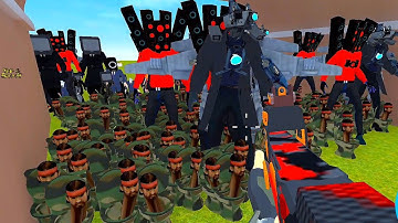 Nextbots Sandbox  Gameplay 76, Skibidi Toilet Army Vs Speakers Man , Android Games ios Walkthrough