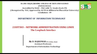 Loopback Interface | Network Administration using Linux | SNS Institutions