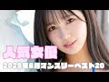 2025年8月 人気女優マンスリーランキングベスト20
