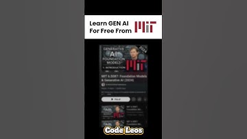 Free MIT Generative AI Course 2025 🔥| Learn GEN AI & Foundation Models🚀 #shorts #genai #AI #coding