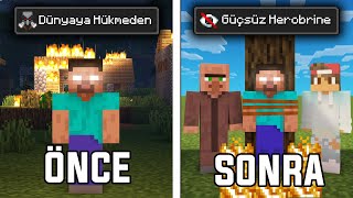 Minecraft Dünyasını HEROBRİNE'dan Kurtarmamın Hikayesi...