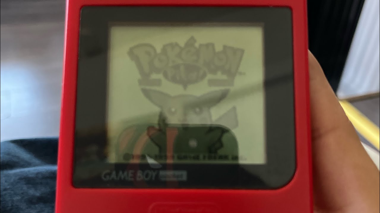 Gameboy pocket unboxing review and Pokemon yellow gameplay - YouTube