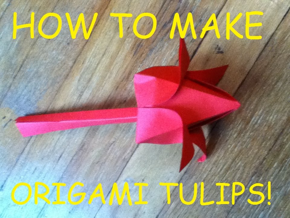 DIY Origami craft tutorial: Tulip from 8 x 11 sheet of paper! - YouTube