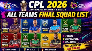 CPL 2026 All Teams Final Squad List | Complete Caribbean Premier League 2026 Squads