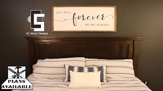DIY King Size Farmhouse Bed - Plans Available!