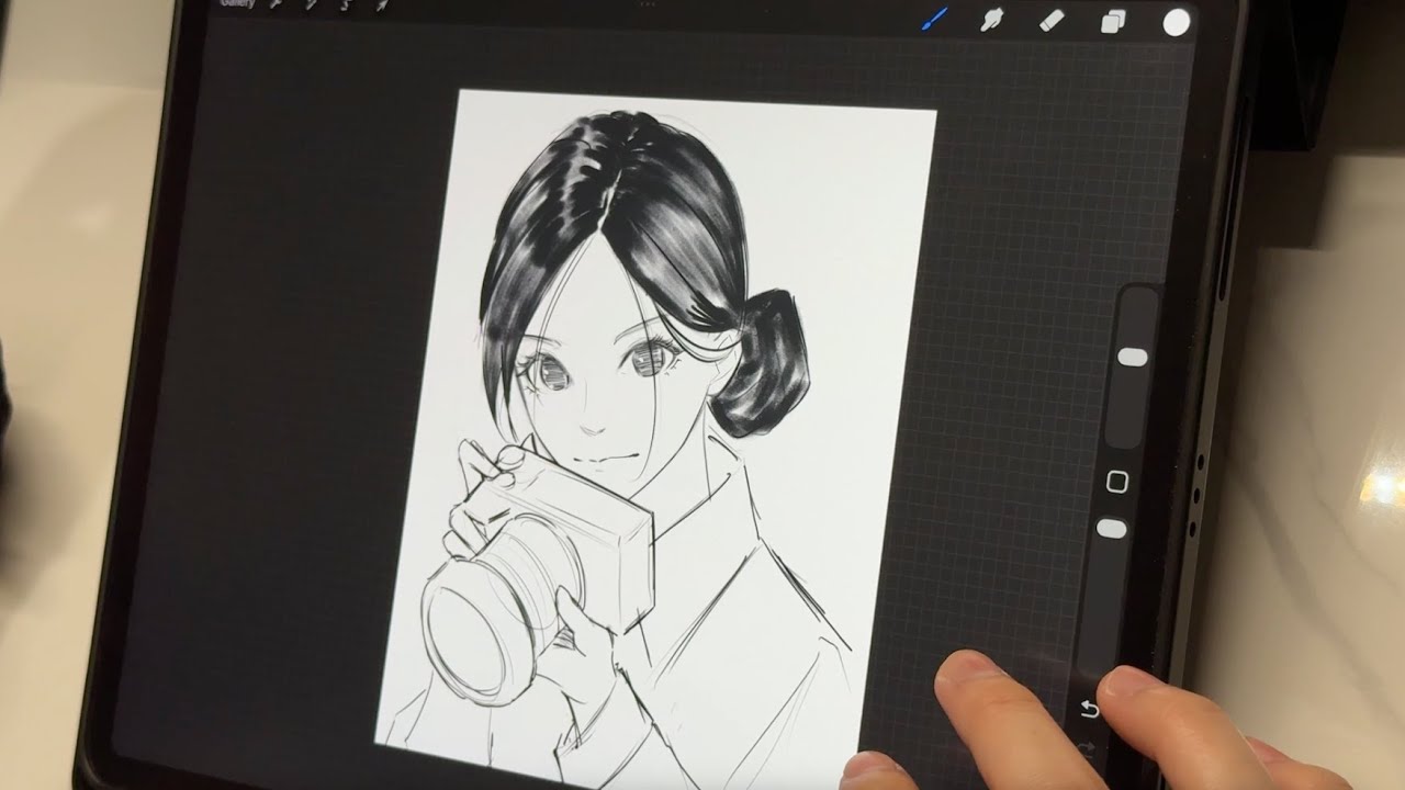 Drawing on Procreate #14 | iPad ASMR - YouTube