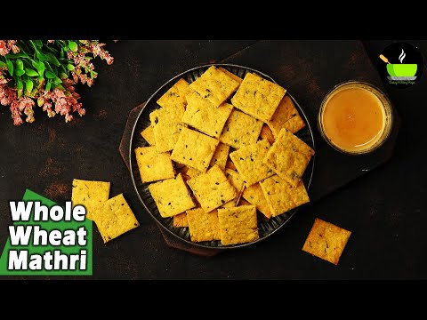 Baked Methi Mathri Recipe | Healthy Jar Snacks Recipe | Healthy Teatime Snacks | Mathri Recipe | She Cooks