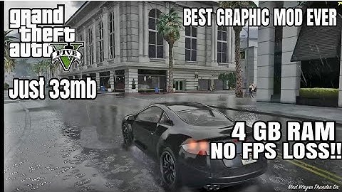 GTA V Best Graphics Mod Of 2020 | Just 33Mb+No FPS Drop Better Than Redux | Low End PC Graphic Mod