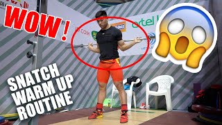 This is how Chinese Weightlifter warm up for the snatch! (Feat. LI Dayin)