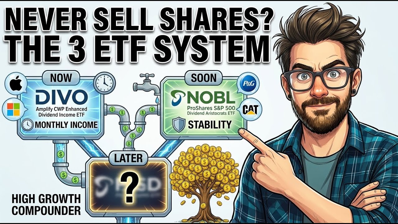 3-Bucket Dividend Strategy: DIVO, NOBL & SCHD for Retirement
