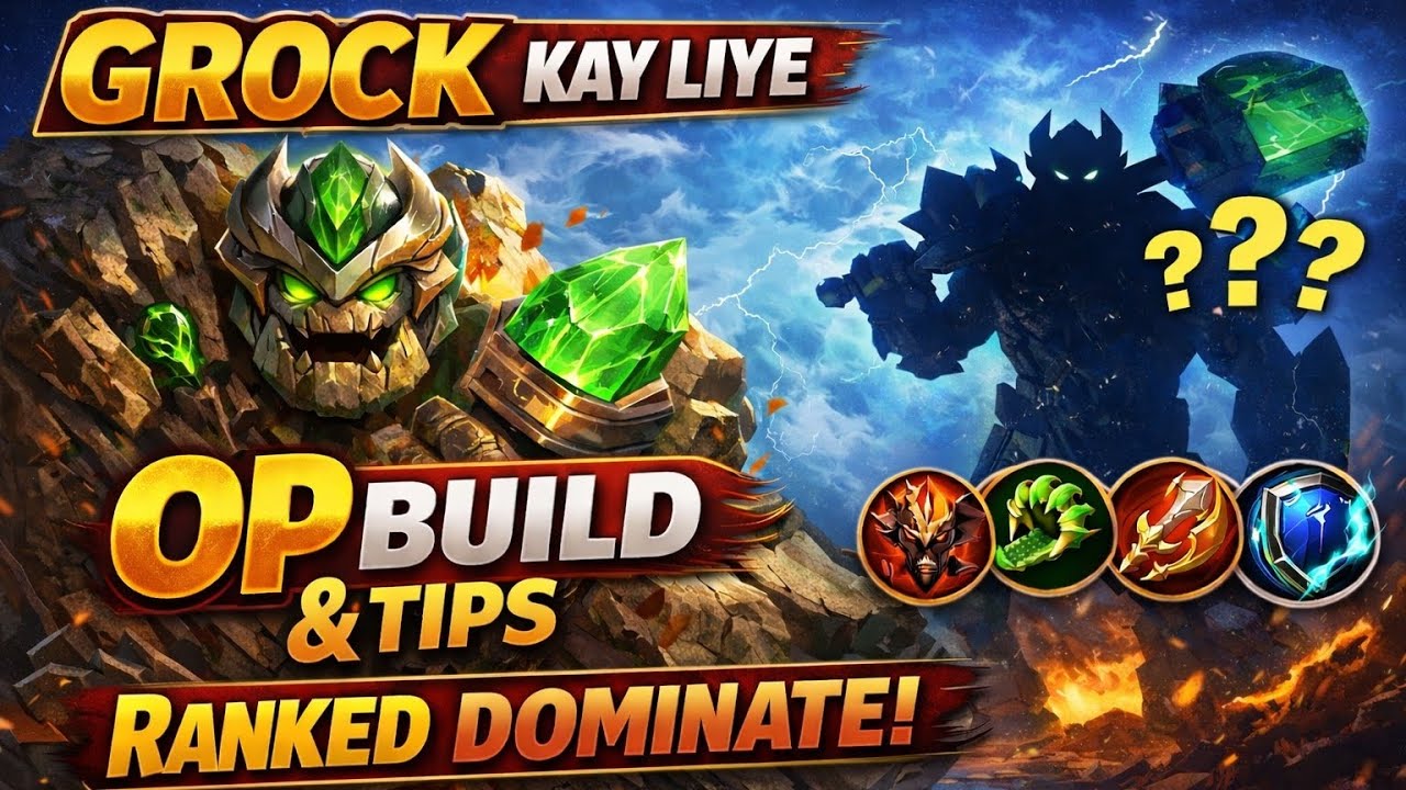 GROCK NEW OP BUILD 😱 ONE SHOT TANK?! | Rank Push Guide 2026