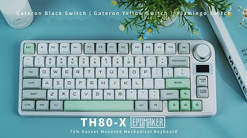 EPOMAKER TH80-X: A 75% Mechanical Keyboard with Knob and Customizable LCD Screen