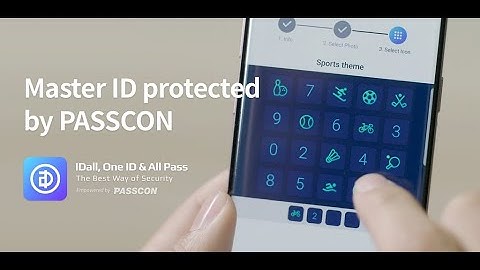 IDall password manager protected with PASSCON. Icon and photo keep safe your master ID perfectly.