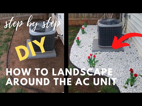 DIY Landscaping around the AC Unit (Step-by-step)