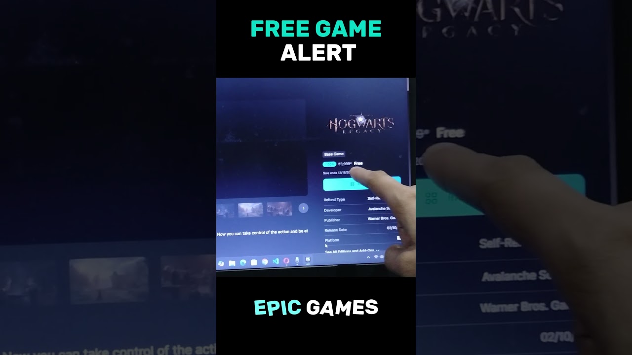 Hogwarts Legacy FREE on Epic Games Before December 18 