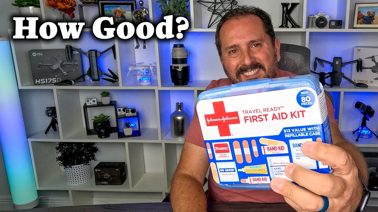 Johnson & Johnson Travel Ready Portable Emergency First Aid Kit