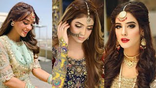 Indian Wedding Hairstyle And Meakup Look / Hairstyle Ideas For Indian Wedding / Wedding Hairstylep