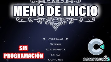 CONSTRUCT 3 Tutorial ESPAÑOL | MENÚ DE INICIO | Sin programación