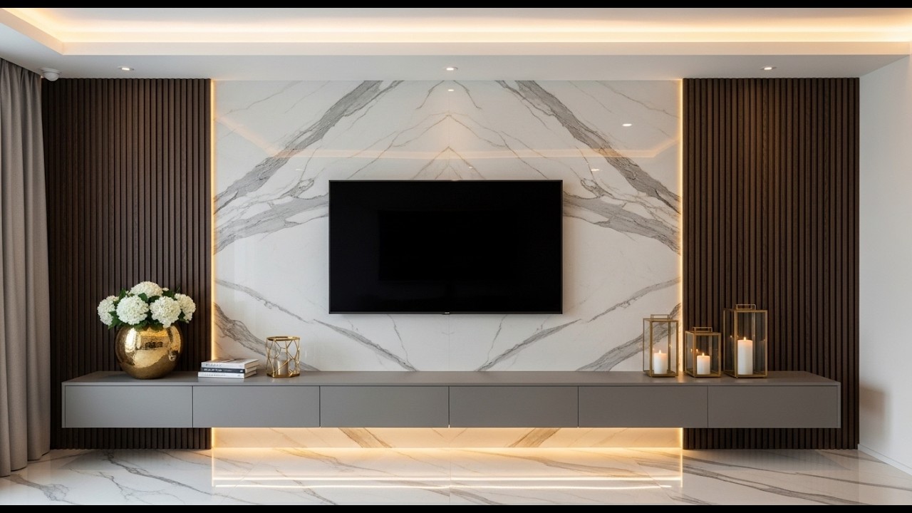 Top 100 Modern TV Unit Design Ideas 2026 | Luxury Living Room TV Wall ...