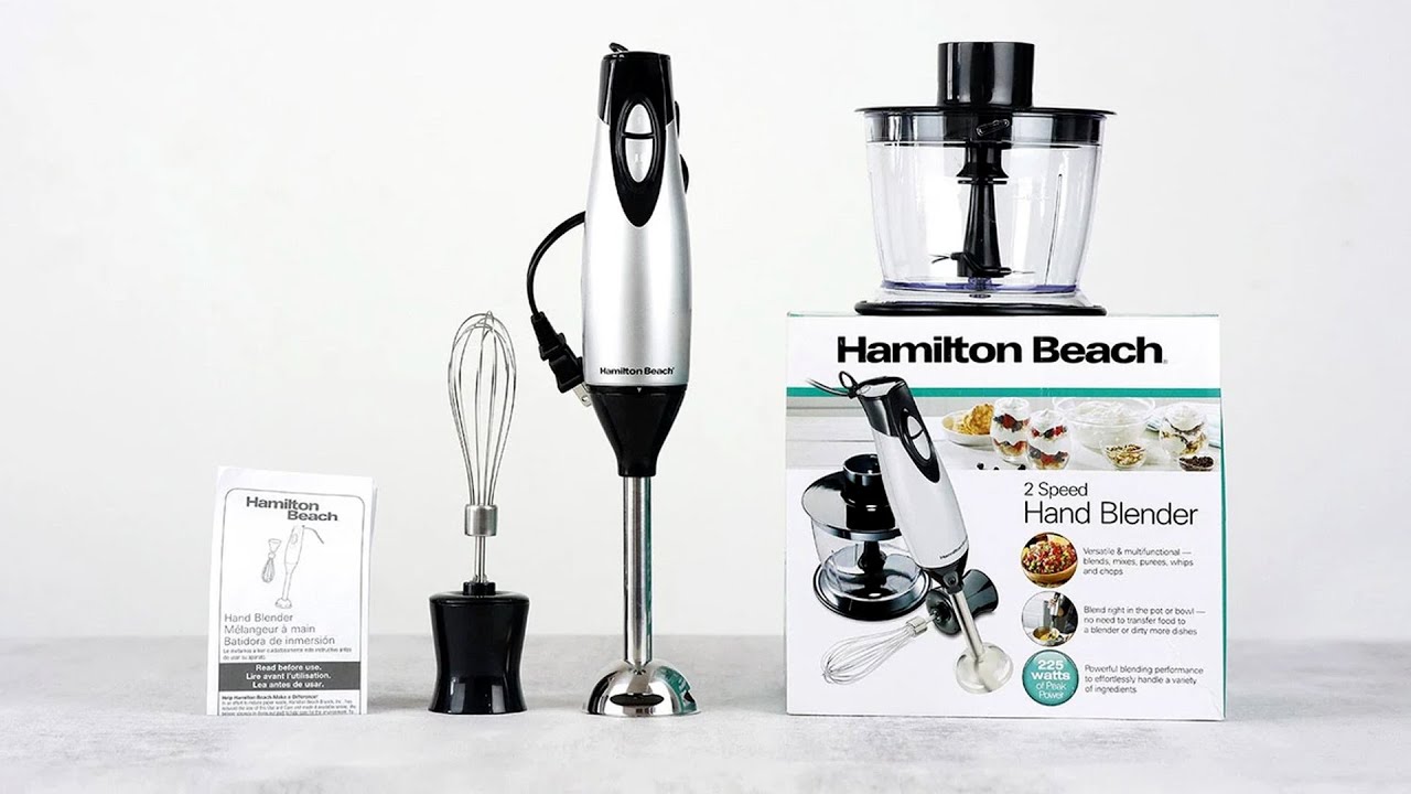 Hamilton Beach 59750 Silver Professional Variable Speed Hand Blender