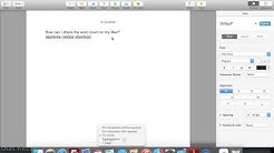 How to check word count in Pages - Mac Tutorial 