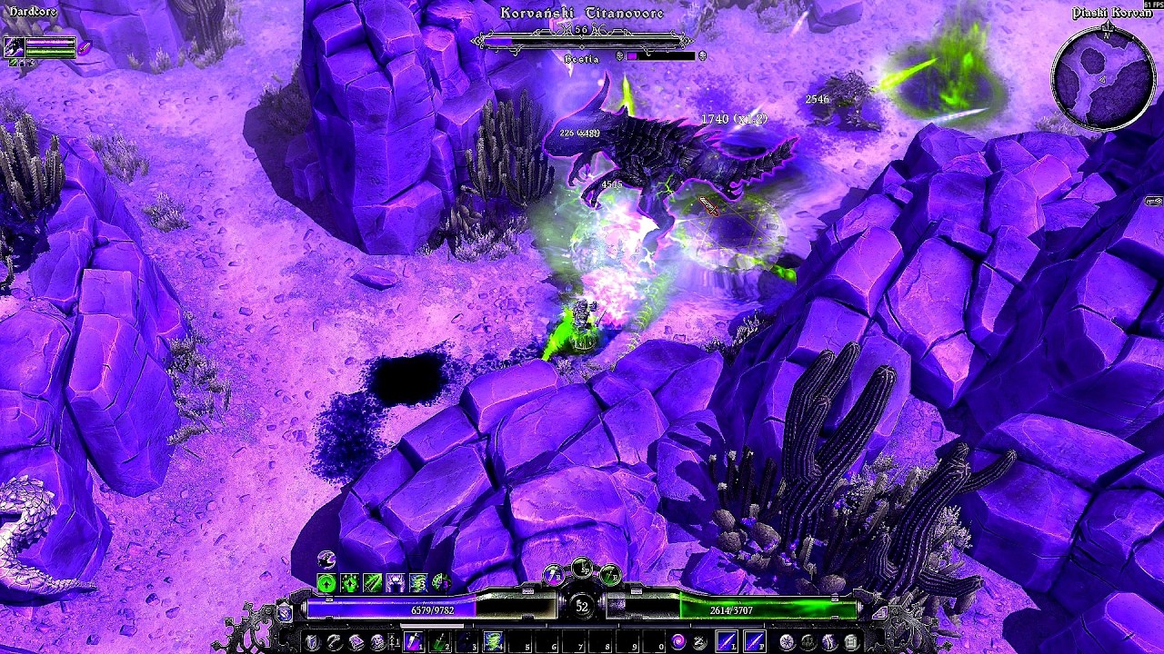 Grim Dawn - HC Druid 52lvl - Exp - Korvański Titanovore Bestia Boss.