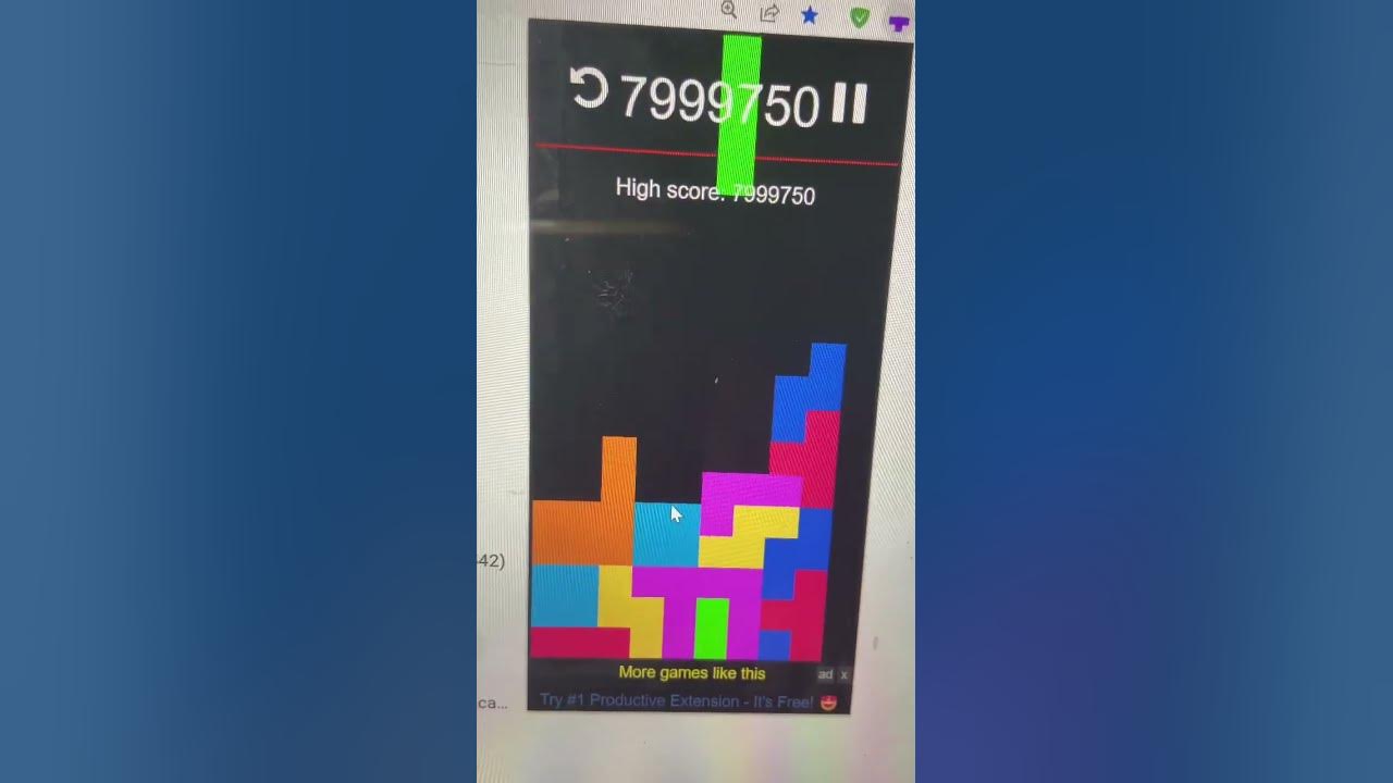 8 million chrome extension tetris youtube