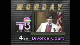 WTVG “Divorce Court” Promo (1986/Toledo, Ohio)