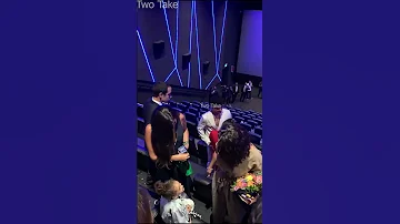 بسنت شوقي تلتقي زوجة ماجد المصري فى عرض فيلم 5 جولات بسنت شوقي 
