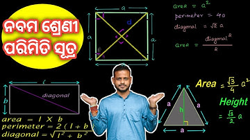 Class 9th Mensuration Formulas||9th Class Mensuration Formula in Odia||Parimiti Sutra||ROY TUTORIAL