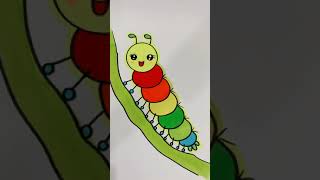 How to drawing worm -Simple Art #10