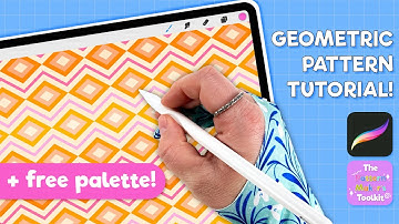 Offset Harlequin-patroon in Procreate | Eenvoudige tutorial voor geometrisch herhaalpatroon