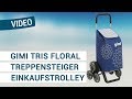 Gimi Tris Floral Blue Treppensteiger Einkaufstrolley