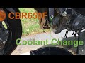 How To Change CBR650F Coolant + Leak Fix