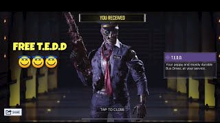 How to get free TEDD Redemption center 3 characters 😇😇😇