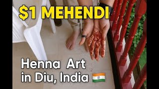 1 Mehendi in Diu India Henna Art on My Palms