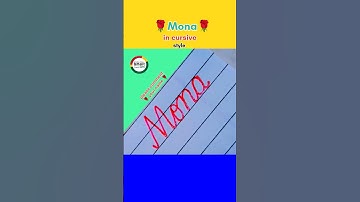 Mona in cursive style | #mona #signature #cursive #calligraphy #name #nameart #names #handwriting