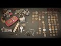 Metal detecting Silver Bracelet, a Ring, and a bullet found with the Minelab Excalibur II