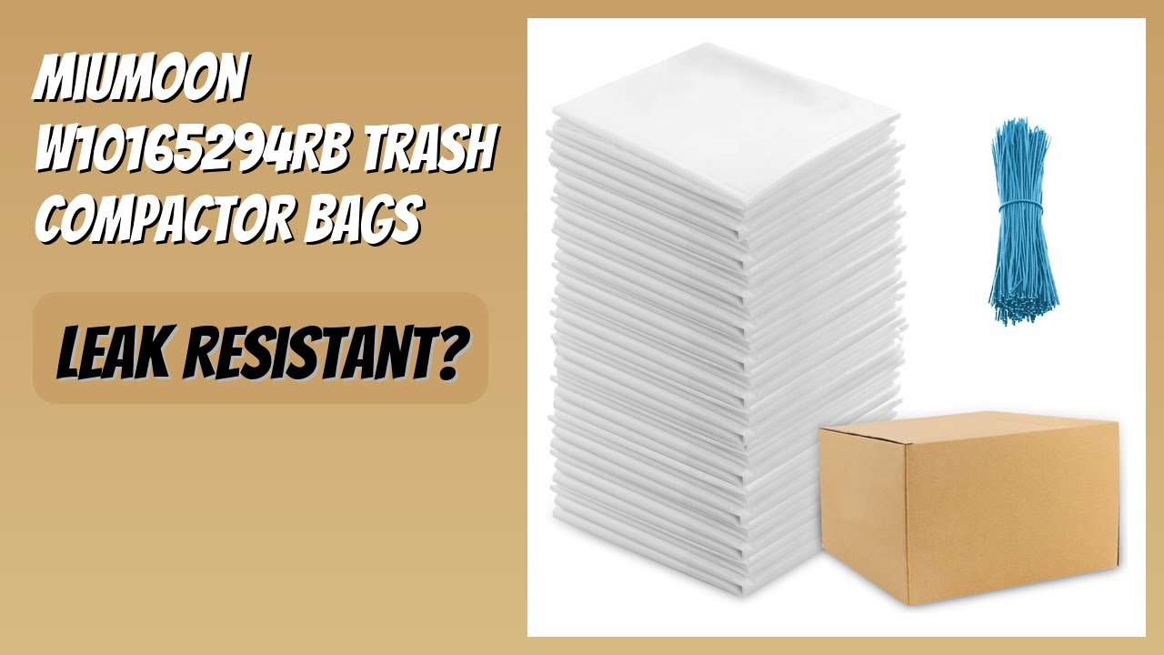 REVIEW (2026): Miumoon W10165294RB Trash Compactor Bags. Features