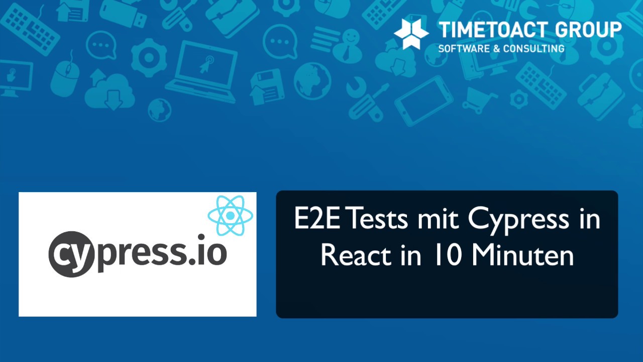 E2E Testing mit Cypress in React in 10 Minuten - YouTube
