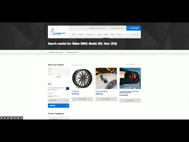 WooCommerce Vehicle Part Finder  Year Make Model Engine Search